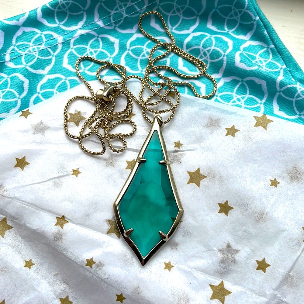 Kendra Scott Translucent Green Nexklace